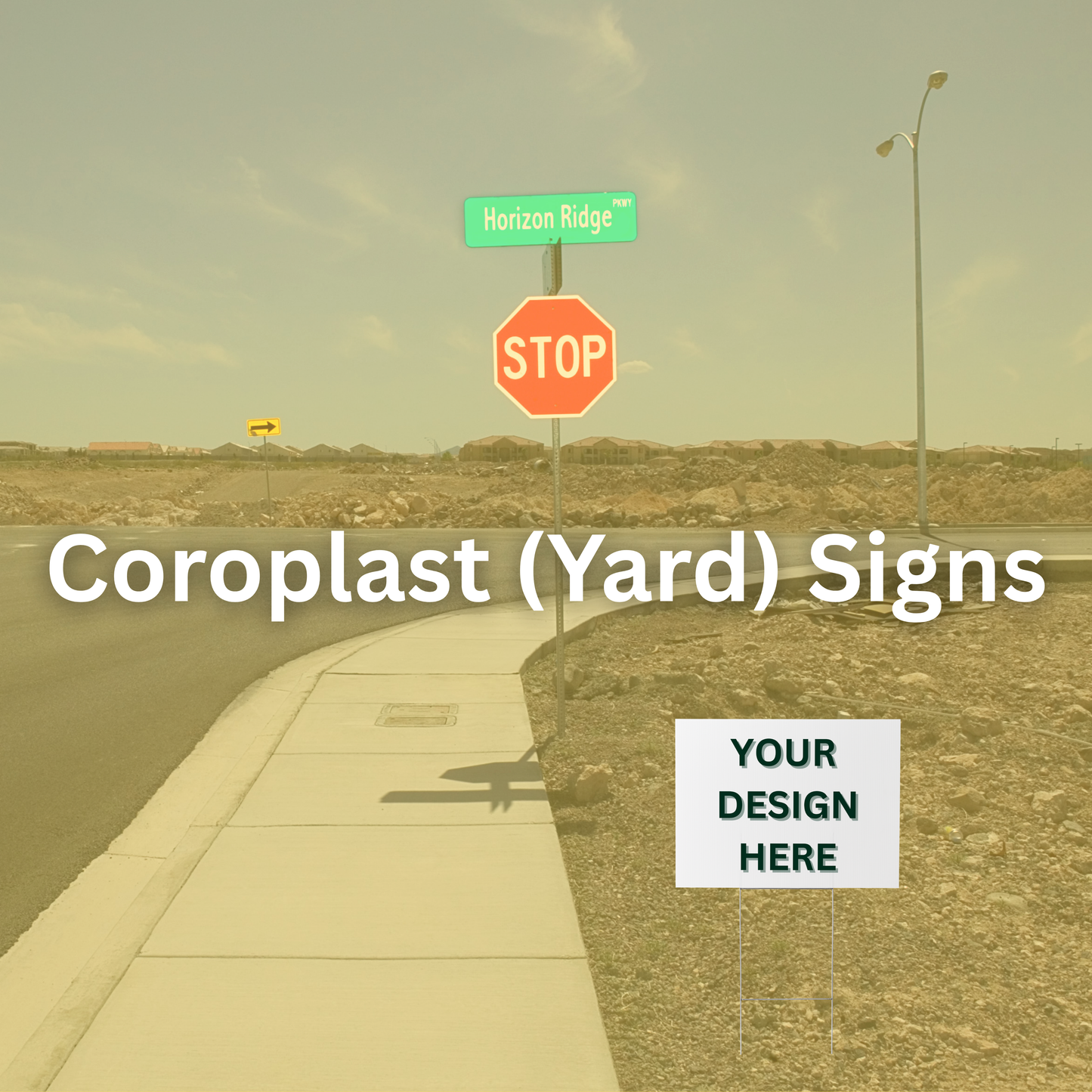 Coroplast Signs & Yard Signs (H-stand included)