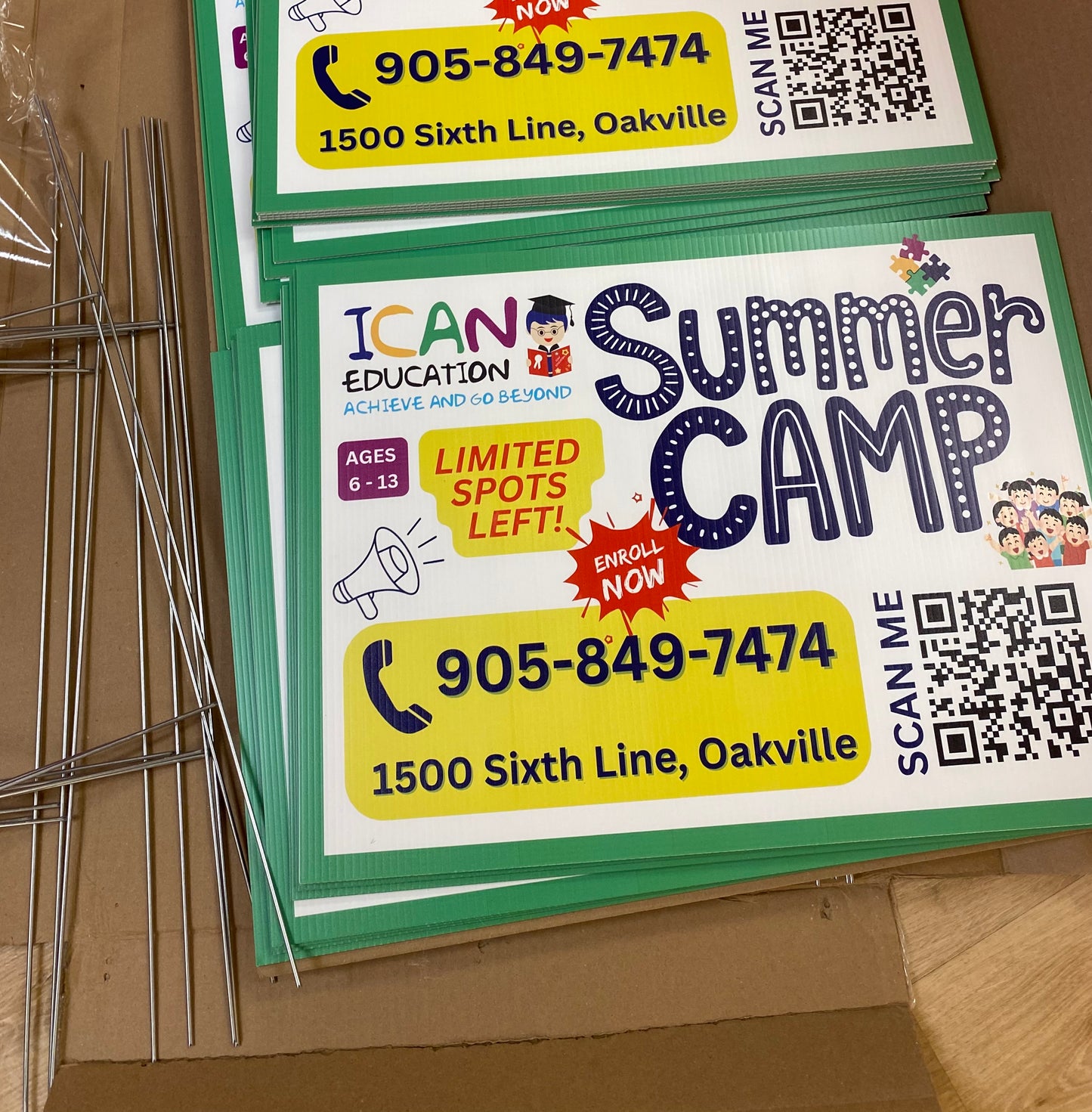 Coroplast Signs & Yard Signs (H-stand included)