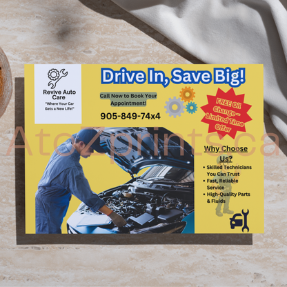 Custom Postcards – 15 Sizes, several material types to Fit Your Needs