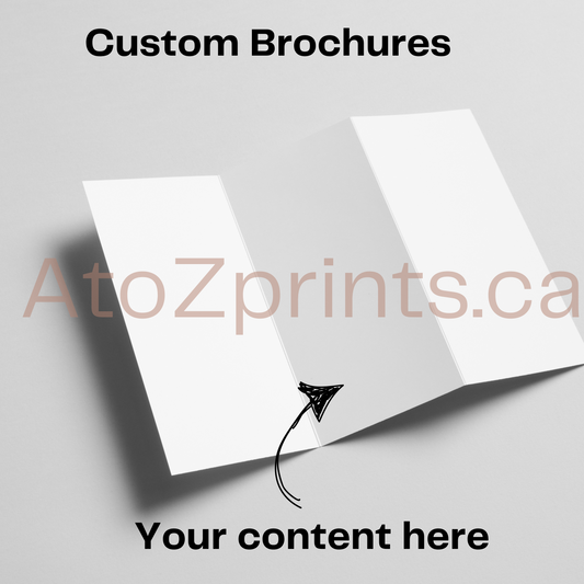 Brochures – Elevate Your Brand – Matte/Semi-gloss/Gloss finish/Enviro Coated