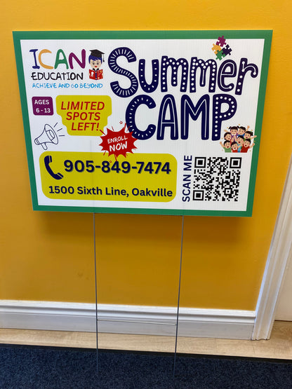 Coroplast Signs & Yard Signs (H-stand included)