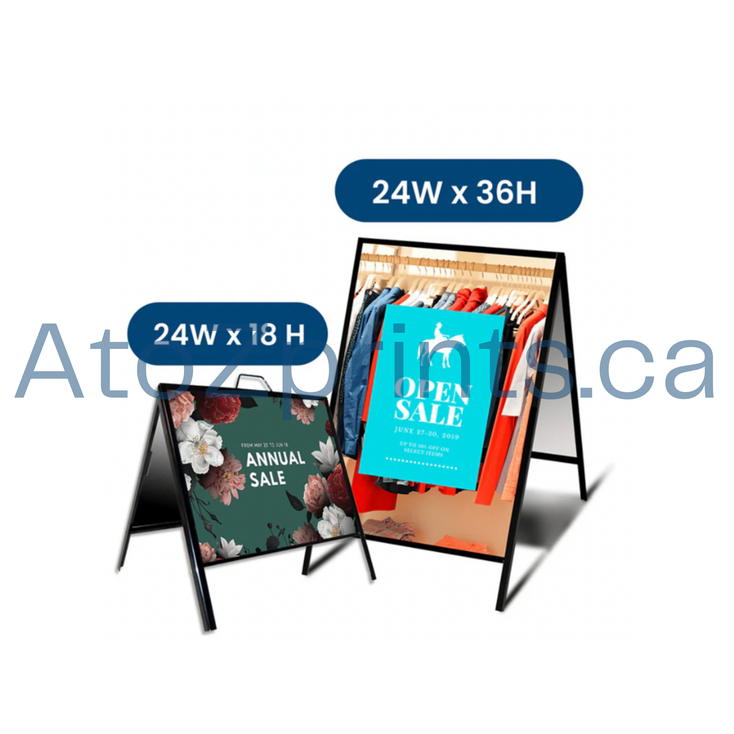 Custom A-Frame Signs: Maximize Visibility at Unbeatable Prices!